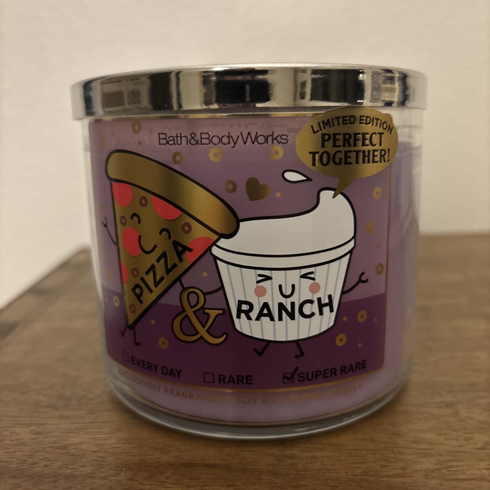 Bath And Body Works Pizza Ranch 3 Wick Candle Limited‎ Edition Super Rare New